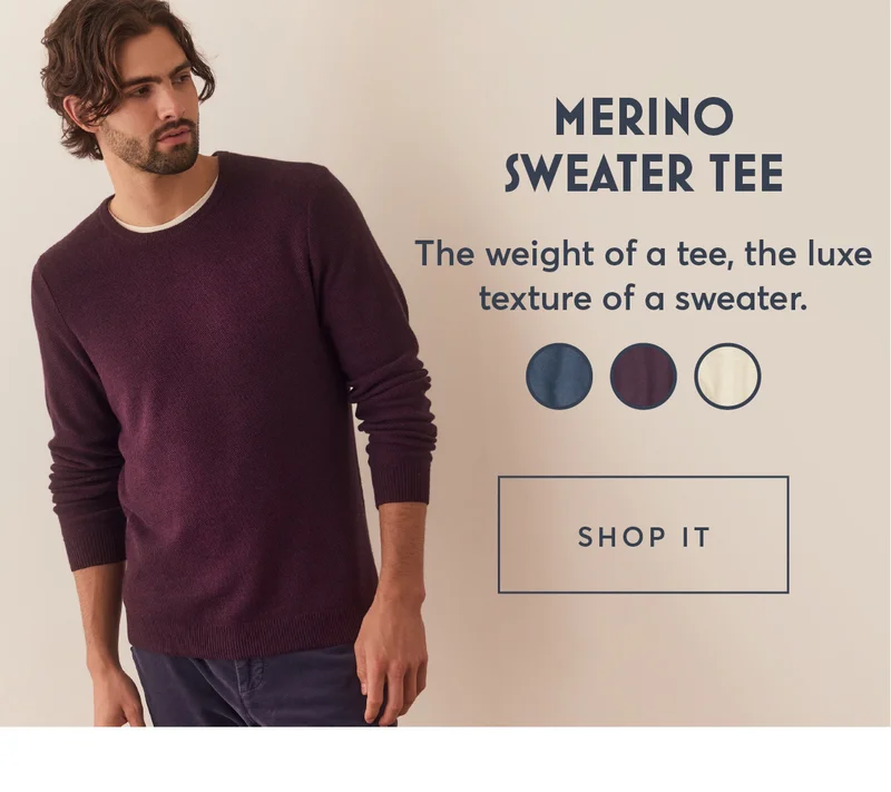 Merino Blend Sweater Tee