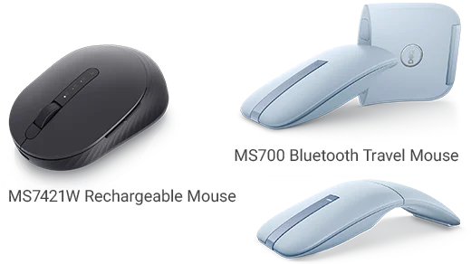 MS7421W Rechargeable Mouse | MS700 Bluetooth Travel Mouse