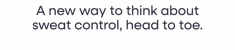 A new way to think about sweat control