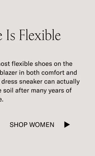 The Future Is Flexible. One of the softest and most flexible shoes on the market, the Mello is a trailblazer in both comfort and sustainability. This durable dress sneaker can actually biodegrade back into the soil after many years of use. Shop Women