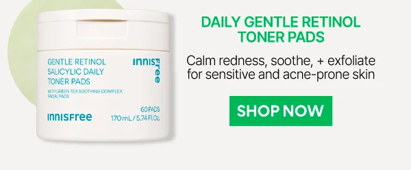 Daily Gentle Retinol Salicylic Toner Pads