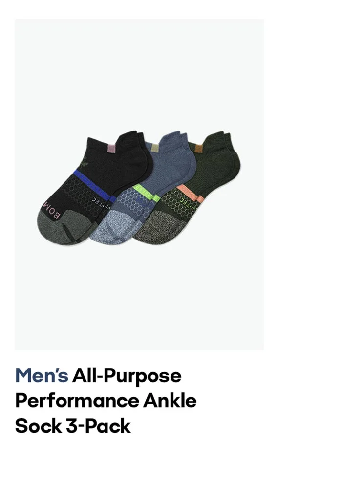 Men's All-Purpose Performance Ankle Sock 3-Pack