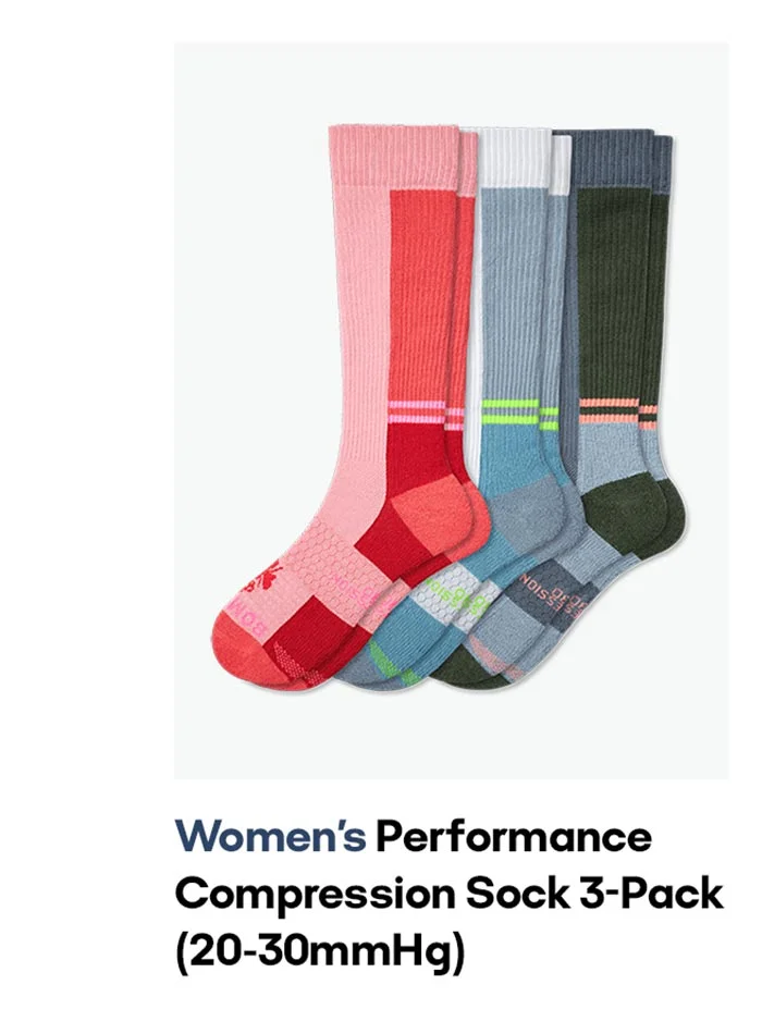 Women's Performance Compression Sock 3-Pack (20-30mmHg)