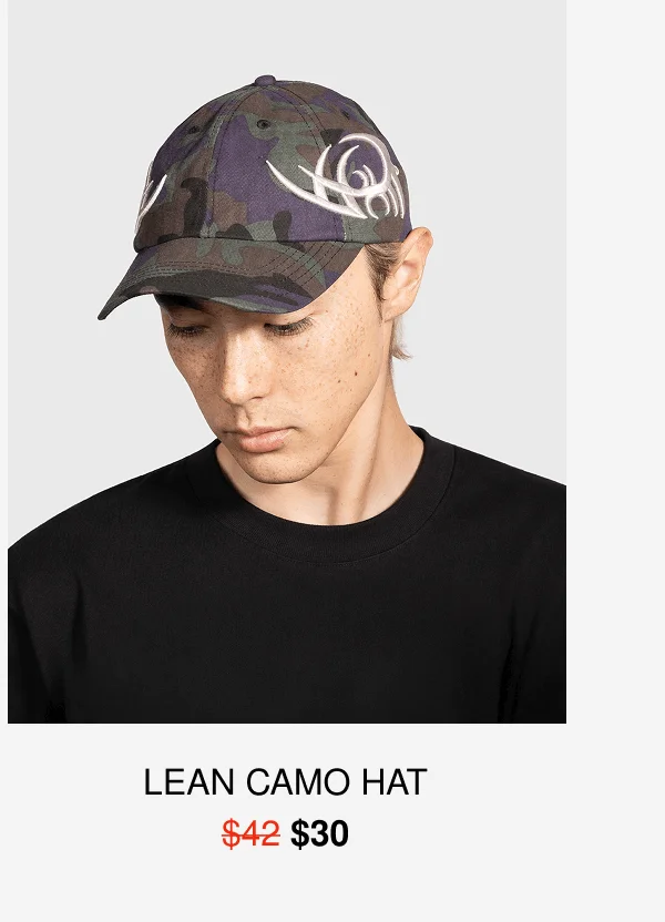 LEAN CAMO HAT | $30
