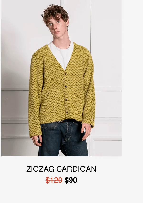 ZIGZAG CARDIGAN | $90