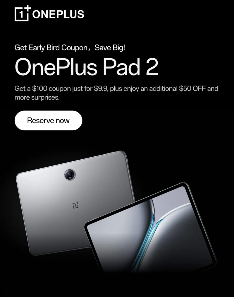 Pay deposit for OnePlus Pad 2