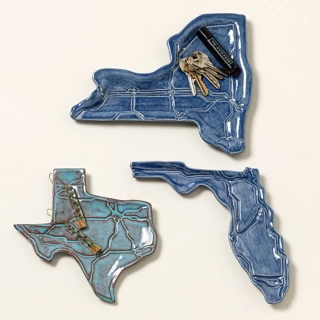 All Roads Lead Home Ceramic State Catch All
