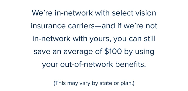 Save more with vision insurance