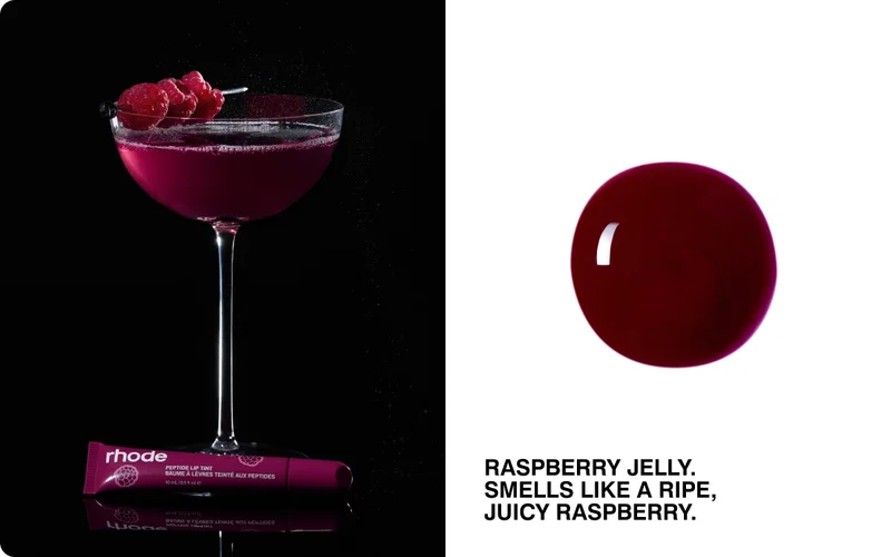 RASPBERRY JELLY. smells like a ripe, juicy raspberry​.