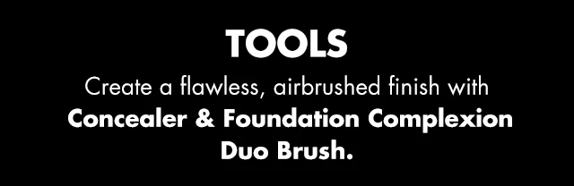 Concealer & foundation complexion duo brush
