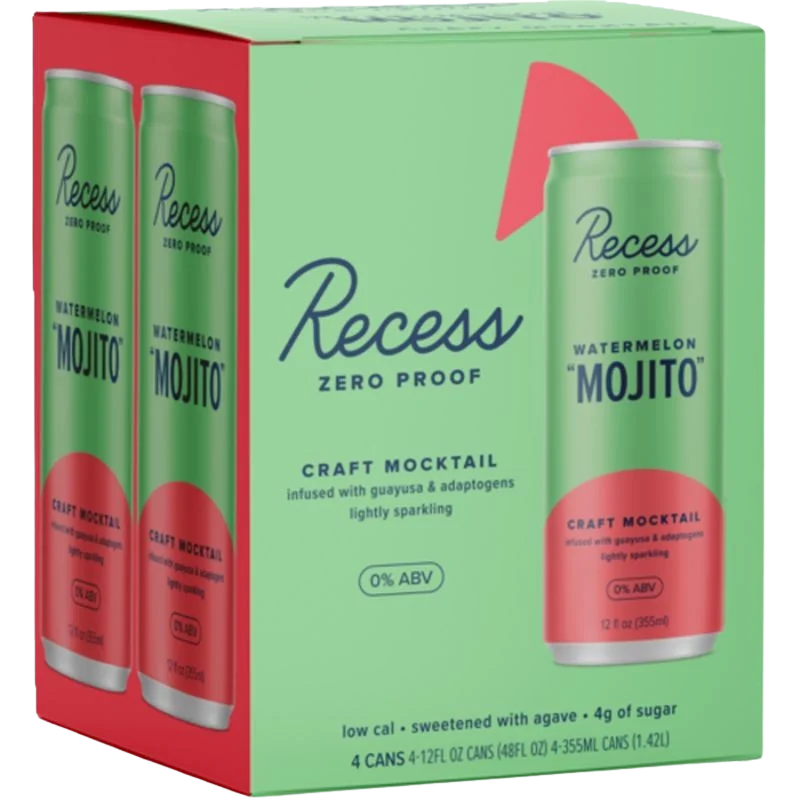 Image of Recess Watermelon Mojito Craft Mocktail (4 Pack)