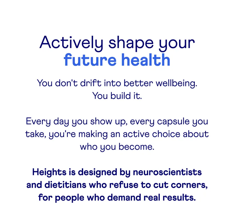 Actively shape your future health