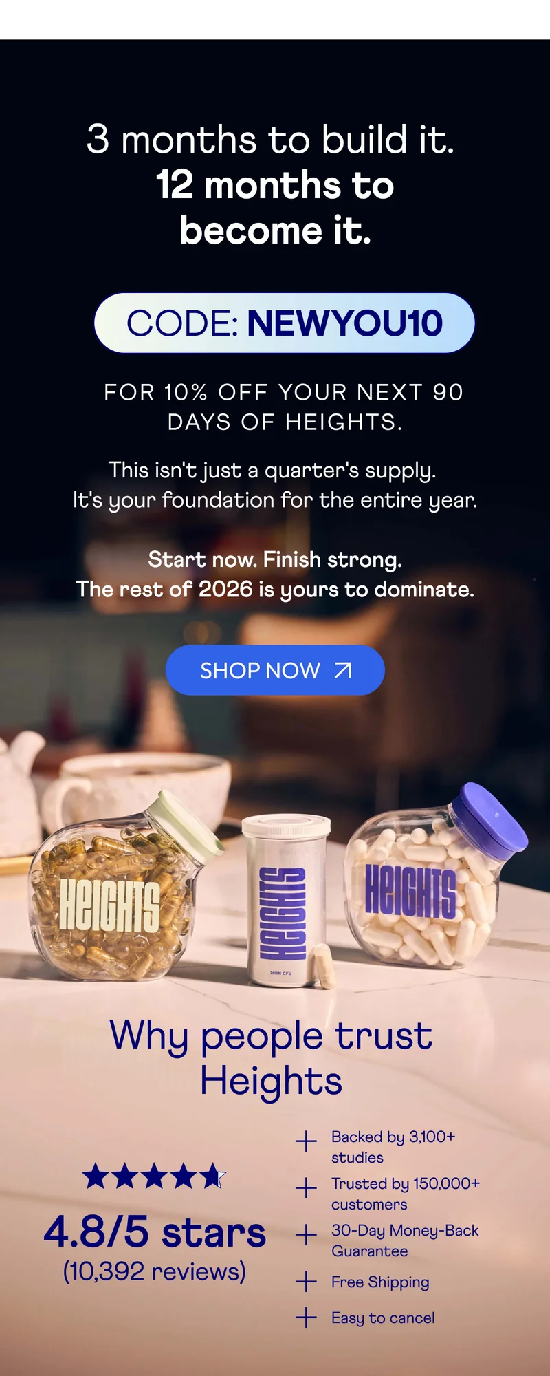 3 months to build it.  12 months to become it.