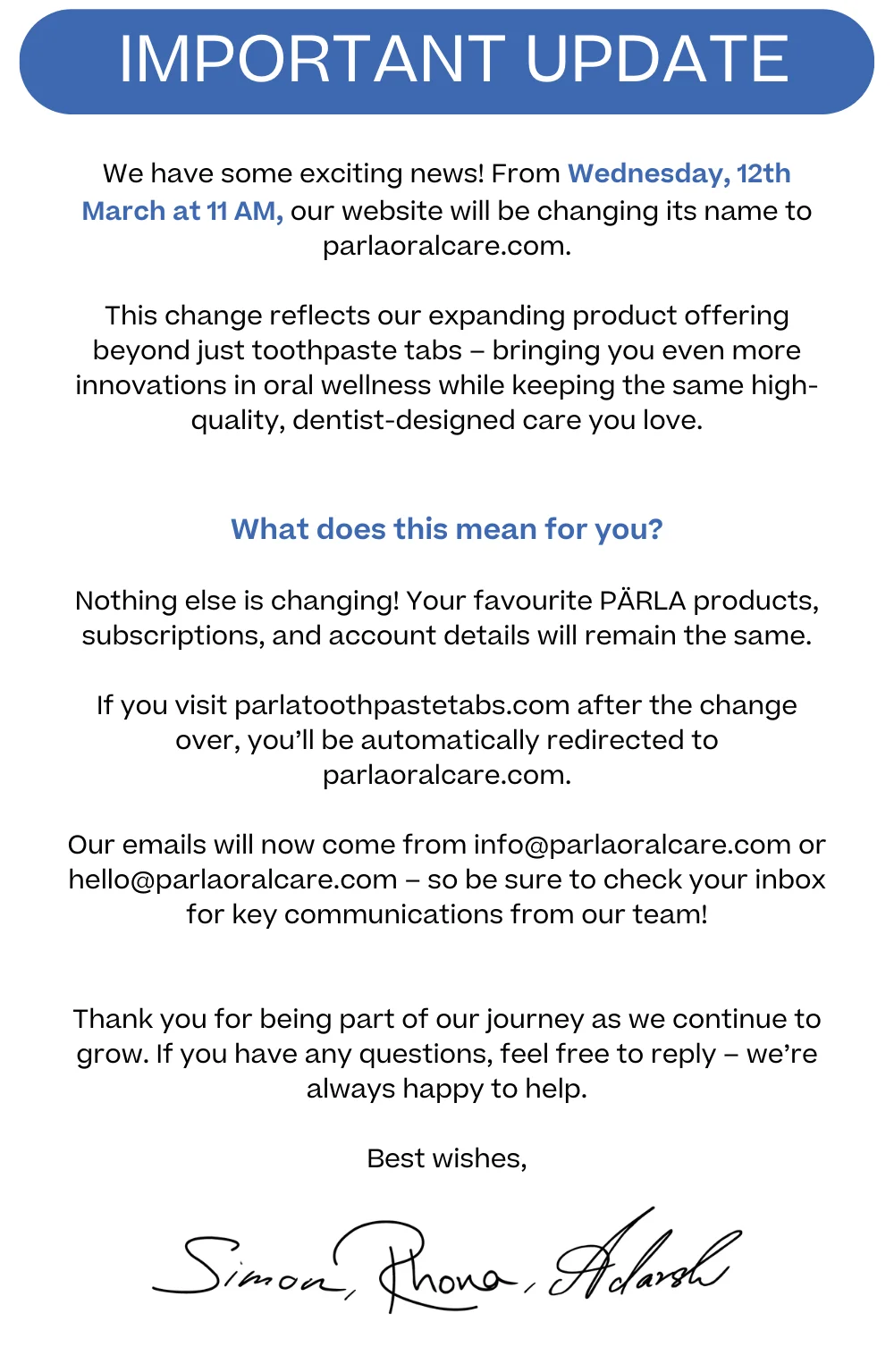 PÄRLA Oral Care