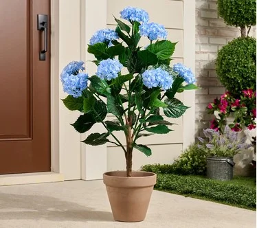 Wicker Park 3' Faux Hydrangea Tree