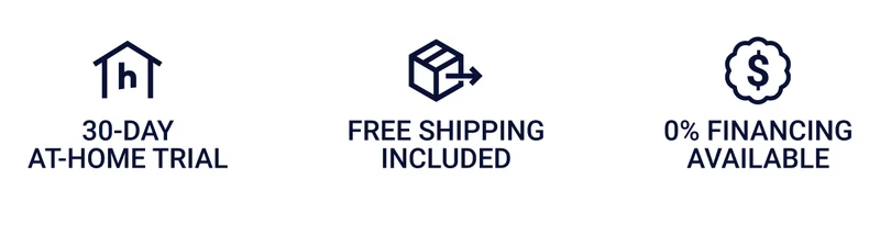 30-day at-home trial. Free shipping included. 0% financing available.