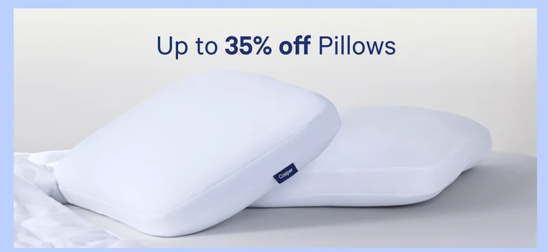Up to 35% off pillows