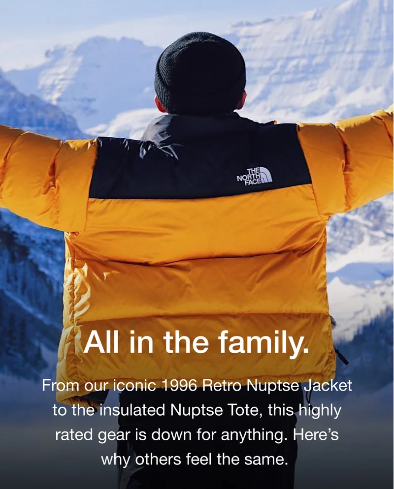From our iconic 1996 Retro Nuptse Jacket to the insulated Nuptse Tote, this highly rated gear is down for anything. Here's why others feel the same.