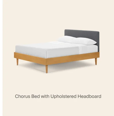 Chorus Bed with Upholstered Headboard