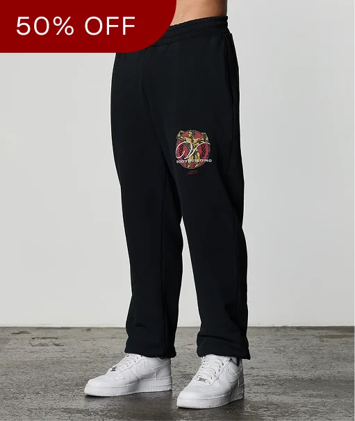 GOLDEN BOY BLACK OVERSIZED SWEATPANTS
