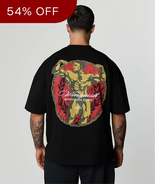 GOLDEN BOY VINTAGE BLACK BOXY OVERSIZED T SHIRT
