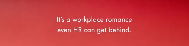 It's a workplace romance even HR can get behind.