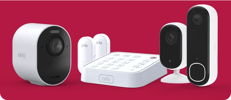 Various Arlo security products.