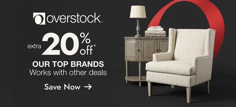 Overstock—20% off Top Brands