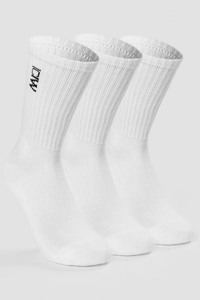 Image of Training Socks 3-pack White
