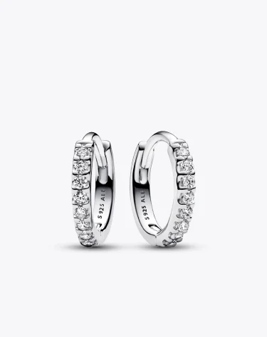 Sparkling Huggie Hoop Earrings