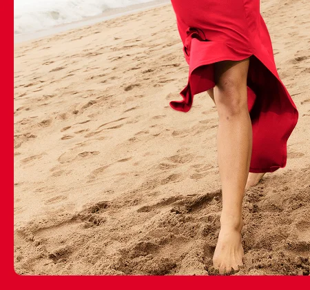 Around The World Front Twist Dress in Candy Apple Red