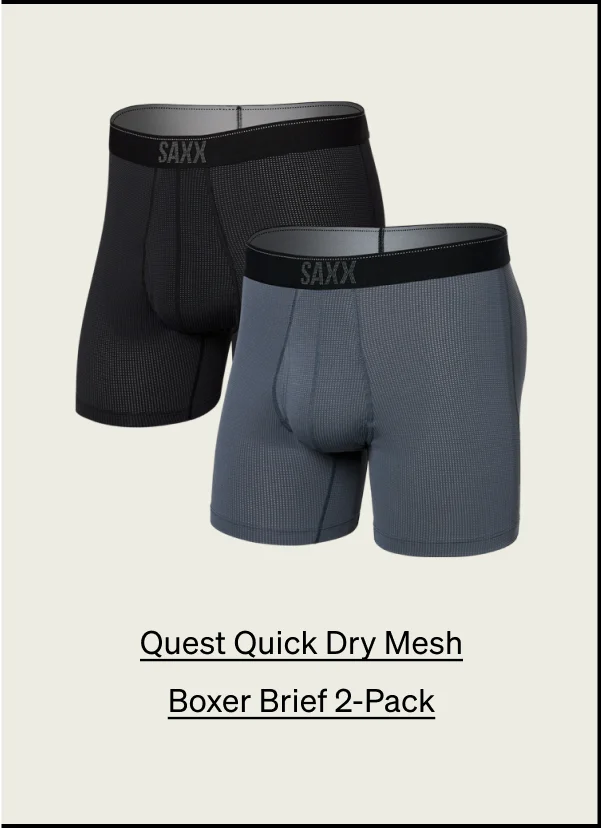 Quest 2-Pack Quick Dry Mesh Boxer Brief