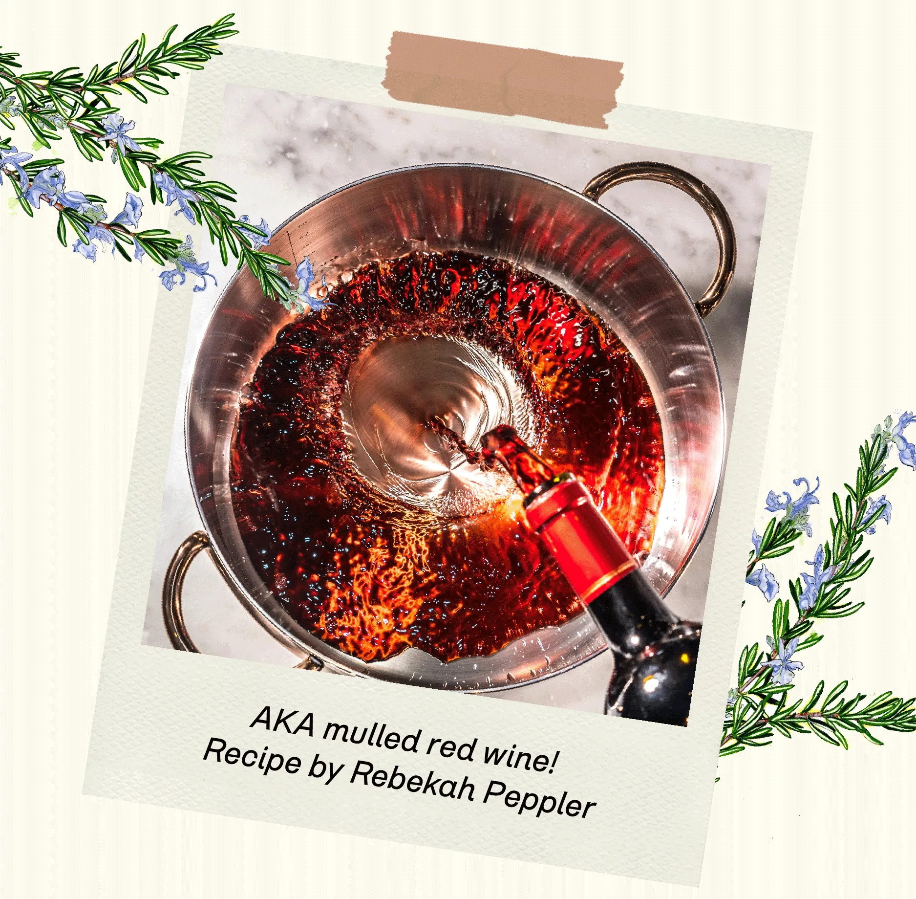 AKA mulled red wine! Recipe by Rebekah Peppler
