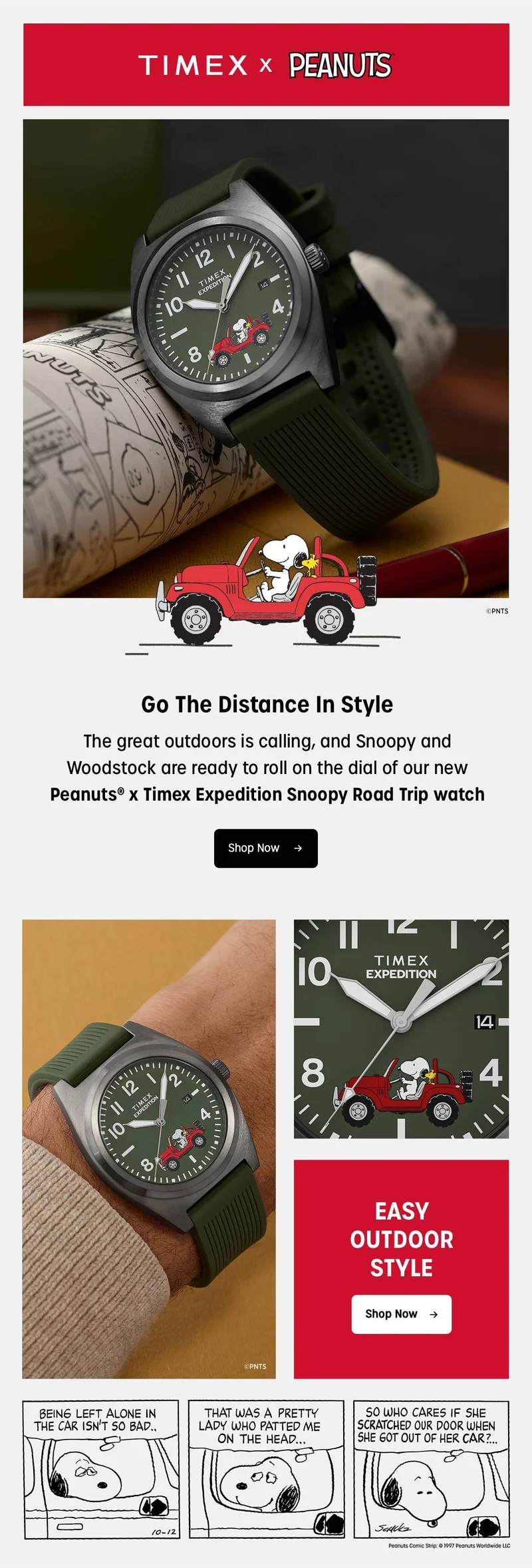 Shop Now (Peanuts x Timex Expedition Snoopy Road Trip) - Timex