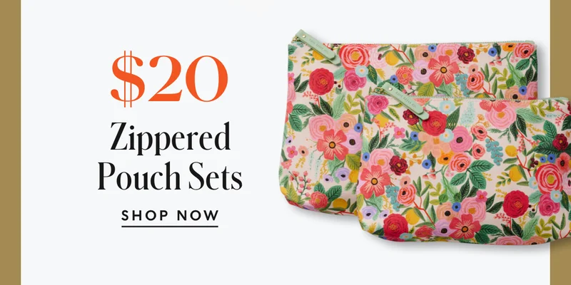Zippered Pouch Set
