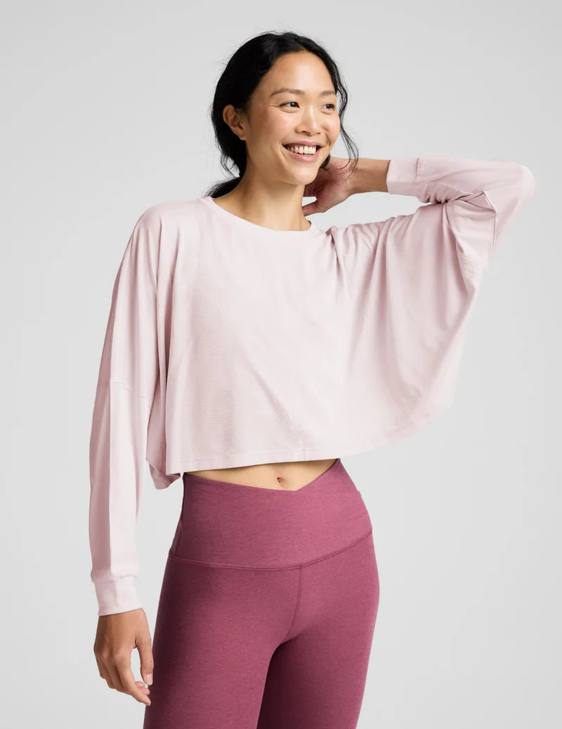 Image of Studio Luxe Cropped Long Sleeve Tee