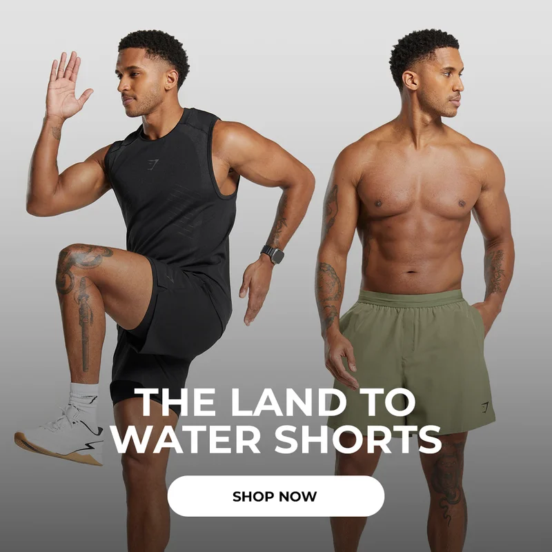 THE LAND TO WATER SHORTS. SHOP NOW.
