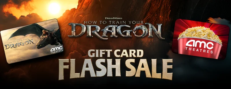 HOW TO TRAIN YOUR DRAGON GIFT CARD FLASH SALE