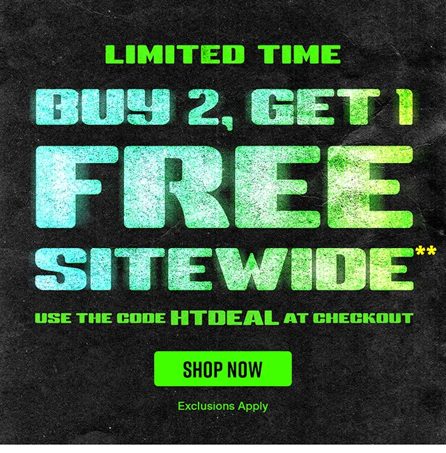 Limited Time. Buy Two, Get One Free Sitewide. Use the Code discount code at Checkout. Exclusions Apply. Shop Now