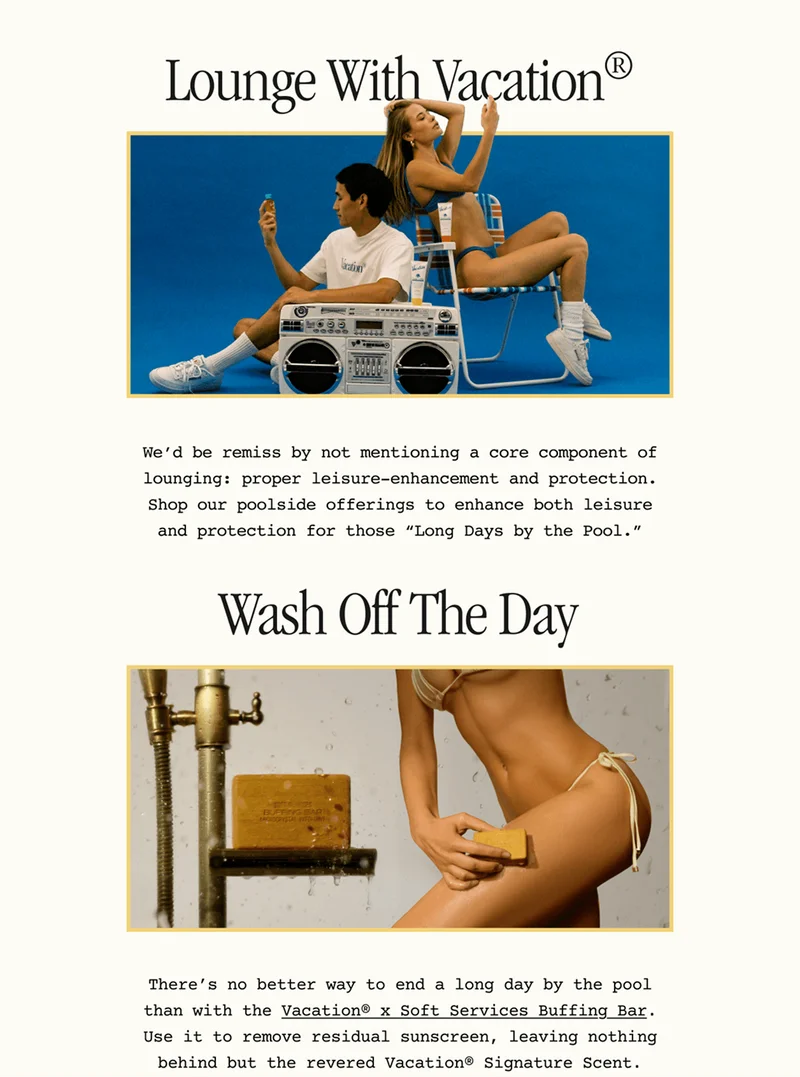 Loundge With Vacation® / Wash Off The Day
