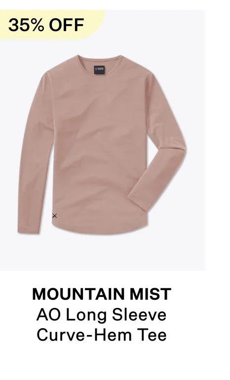 AO Long Sleeve Curve-Hem Tee