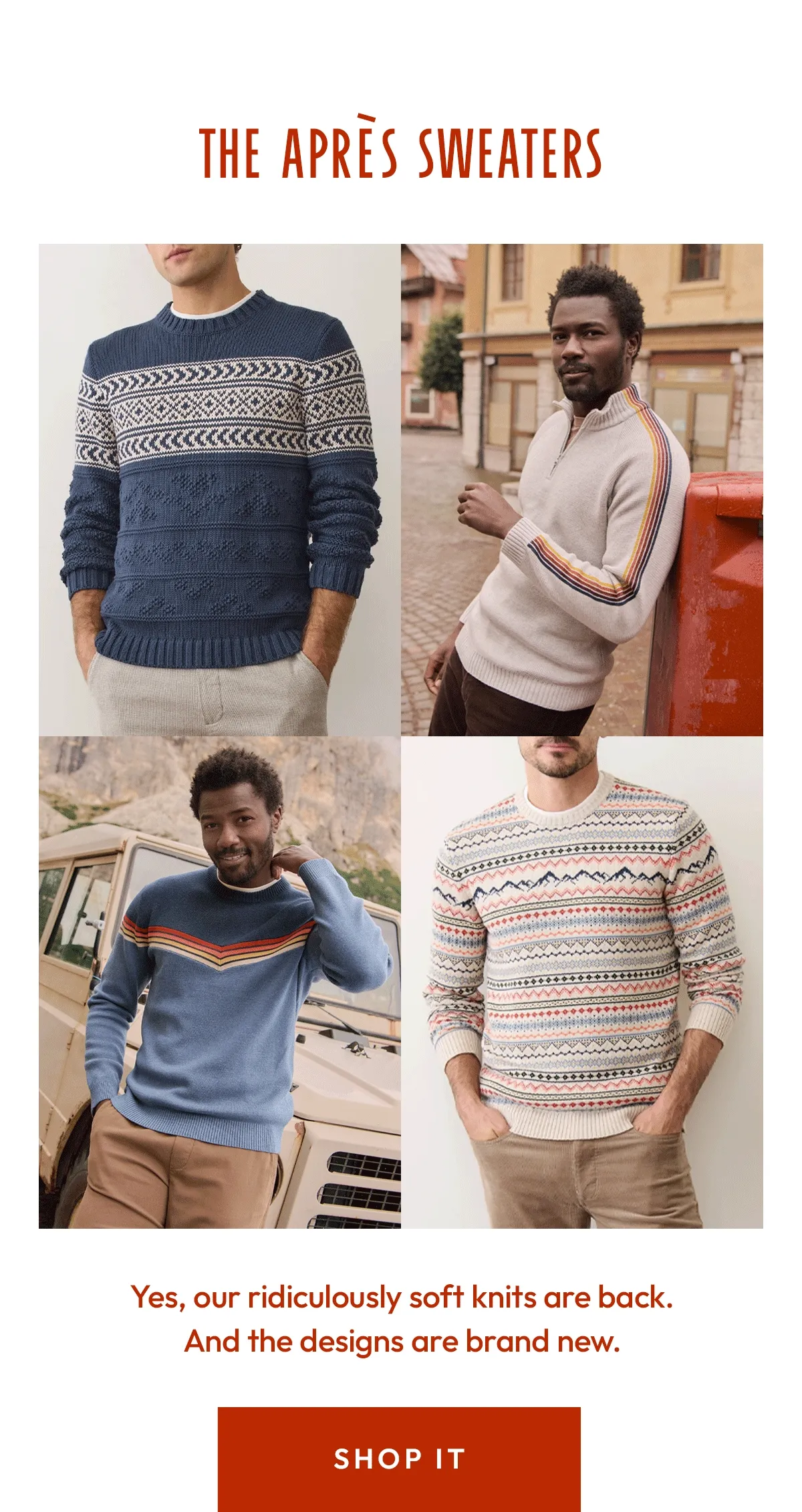 The Apres Sweaters