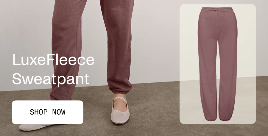 LuxeFleece Sweatpant in Rose Brush