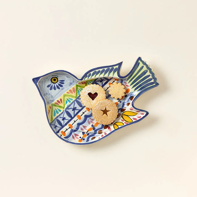 Majolica Dove Serving Dish