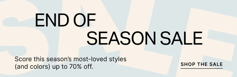 END OF SEASON SALE