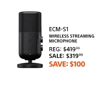 Save $100: ECM-S1 Wireless streaming microphone