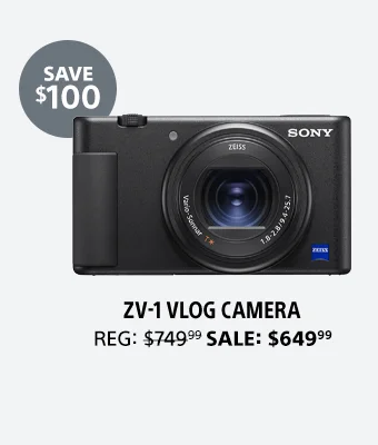 Save $100: ZV-1 Vlog Camera