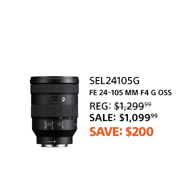 Save $200: FE 24-105mm F4 G OSS