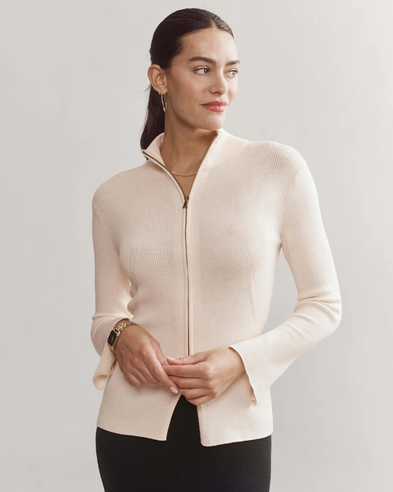 Porto Merino Blend Full Zip Sweater