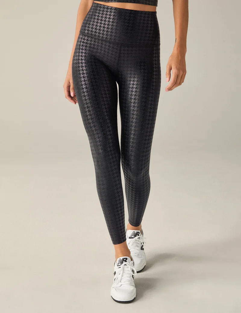 Image of Houndstooth High Waisted Midi Legging